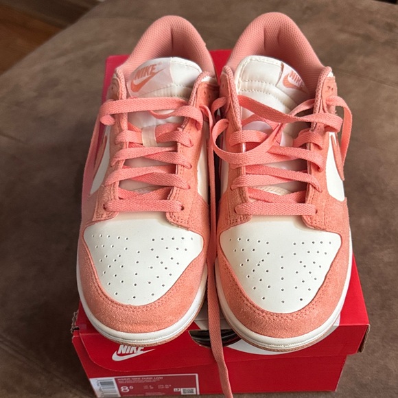 Nike Coral and White Low-Top Sneakers - Picture 2 of 4